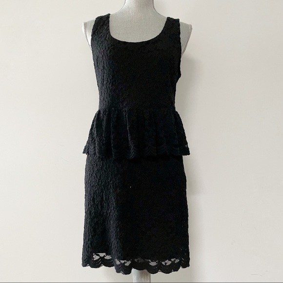 Anthropologie Pins & Needles lace peplum sleeveless dress - Picture 2 of 8